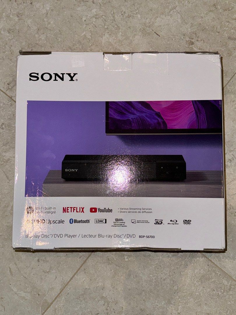 Sony 4K UHD Upscale Blue Ray BDPS6700, TV & Home Appliances, TV