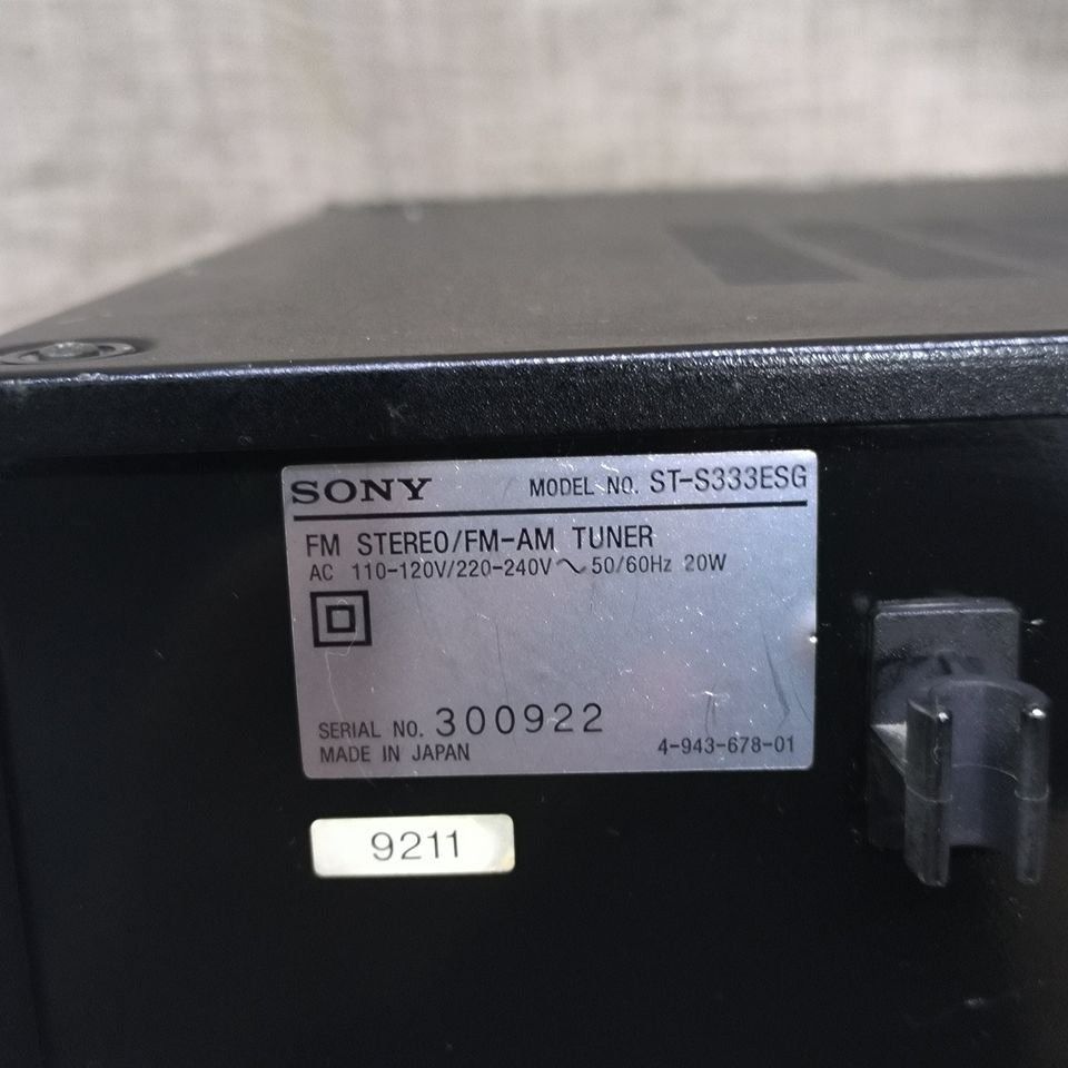 Sony 經典ST-S333ESG TUNER 純收音機, 音響器材, 錄音機- Carousell