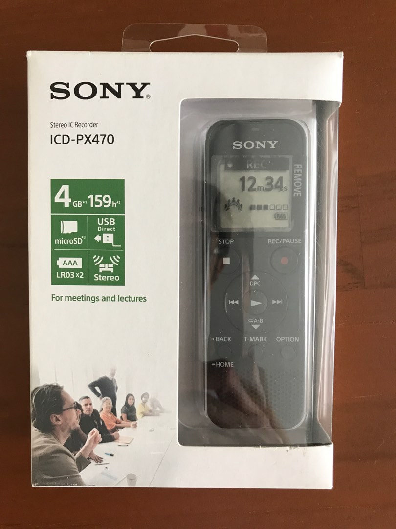 Sony ICD PX470 stereo IC recorder, Audio, Voice Recorders on Carousell