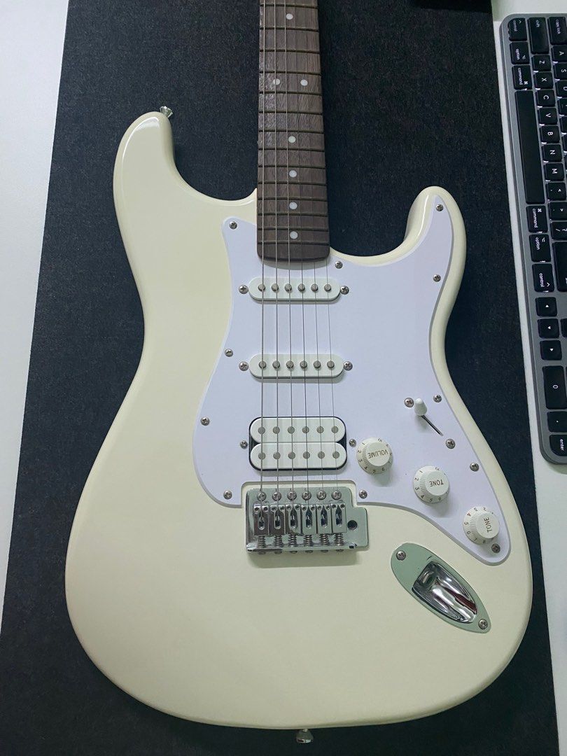 Squier bullet stratocaster hss with top tremolo limited edition electric guitar