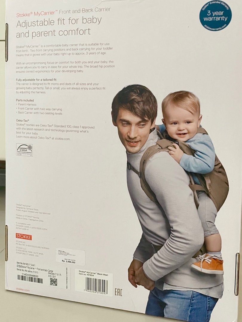 Stokke front and back carrier 3 in 1 gendongan anak hipseat