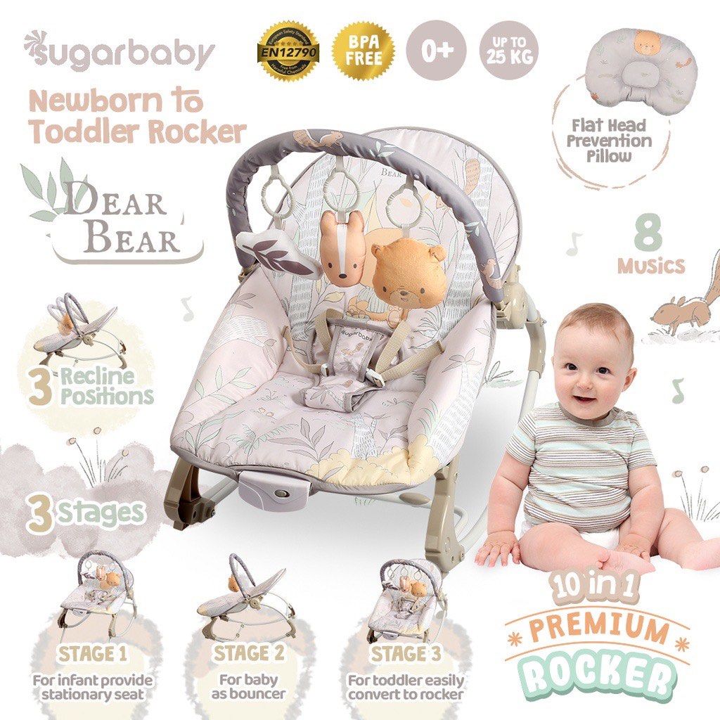 Bouncer Rocker Babyhug Bouncer SUPER DELUXE BOUNCER PORTABLE