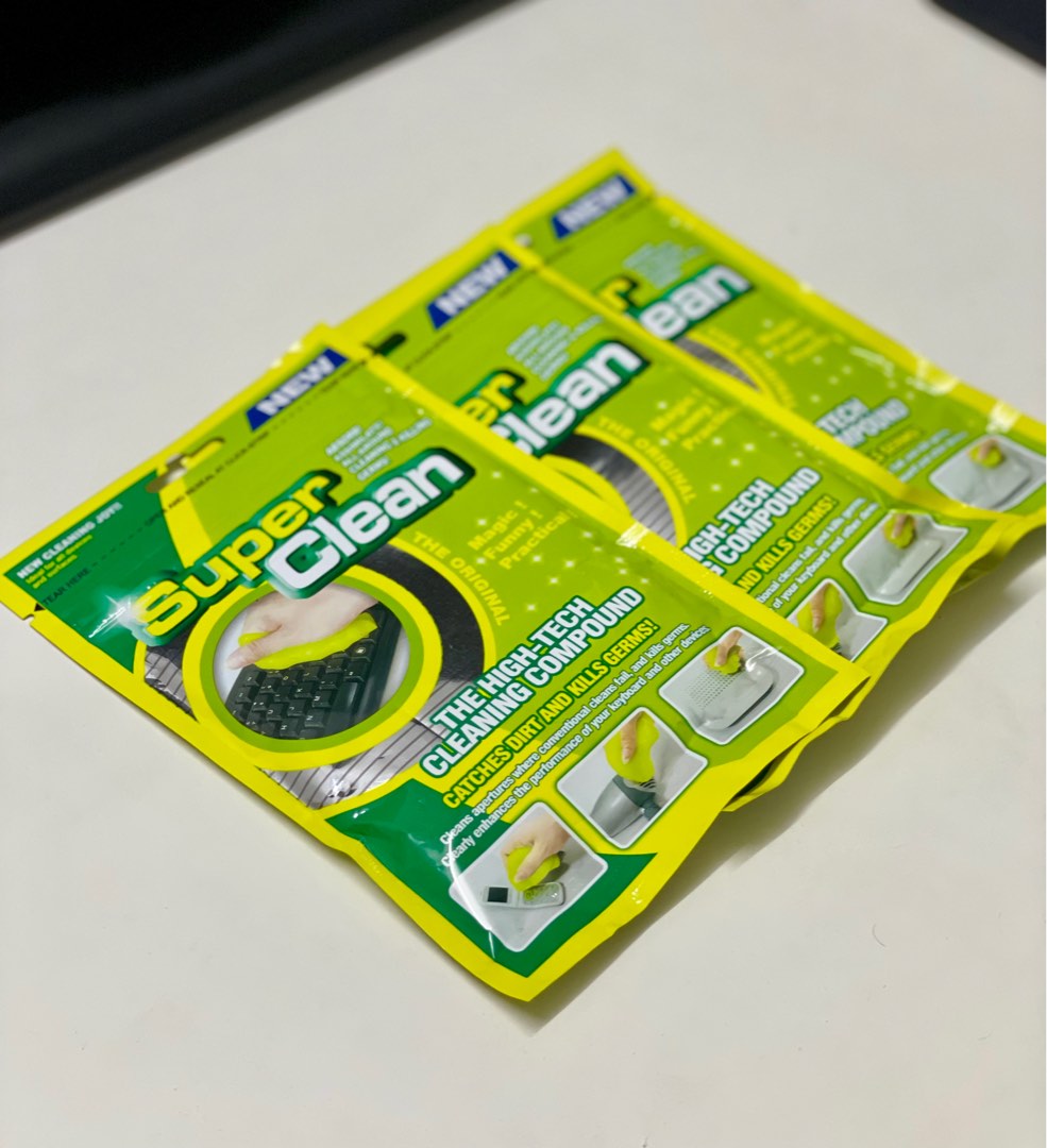 Super Clean Magic Cleaning Gel for Keyboard and Car, Furniture & Home Living, Cleaning