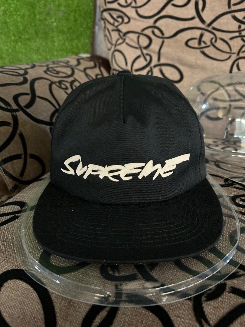 supreme Futura Logo 5-Panel Black cap-