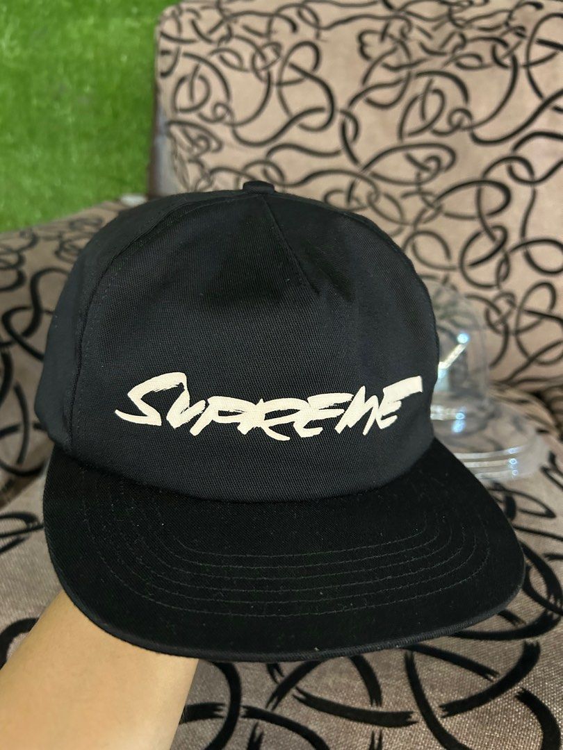 supreme Futura Logo 5-Panel Black cap-