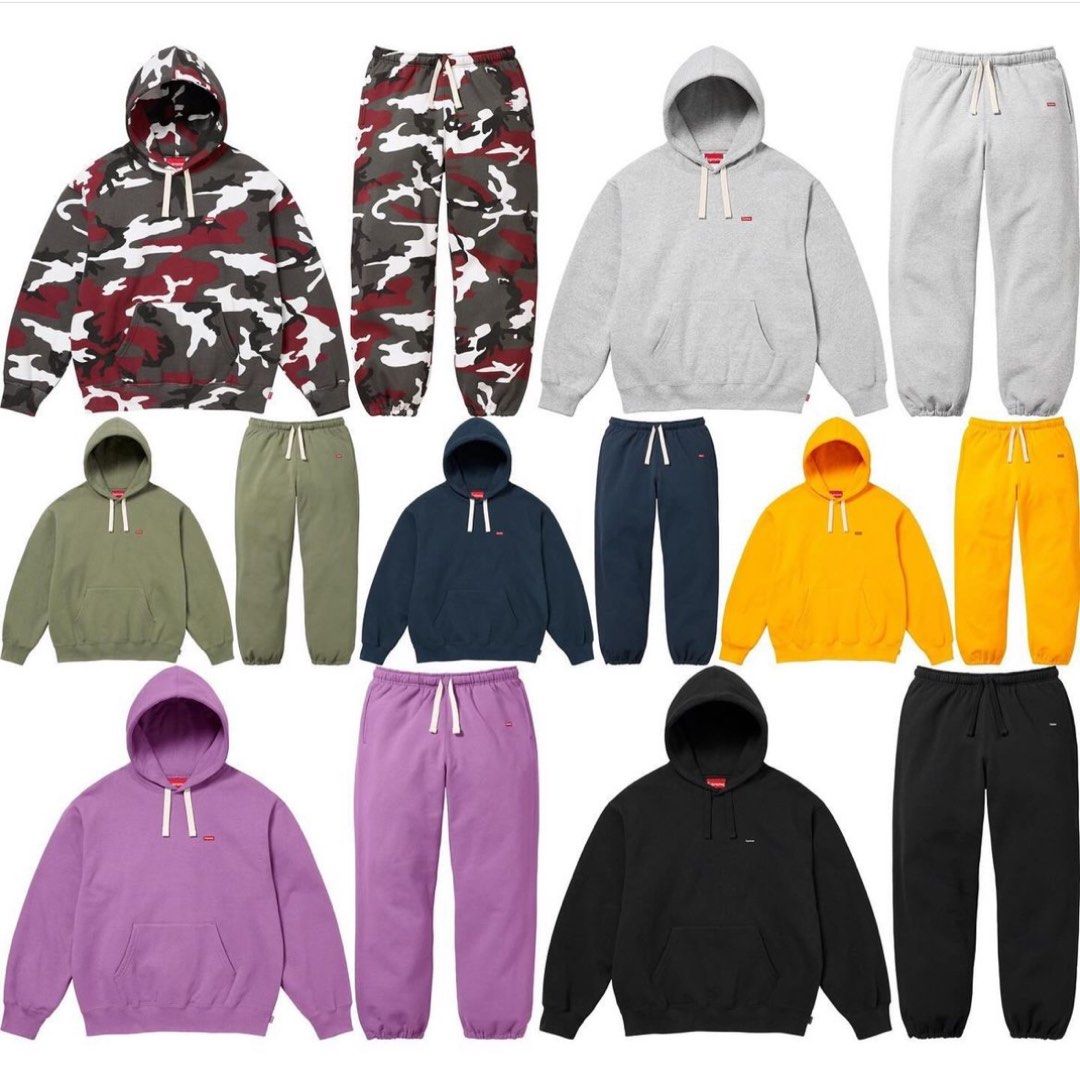 Supreme small box drawcord hooded sweatshirt/small box hooded