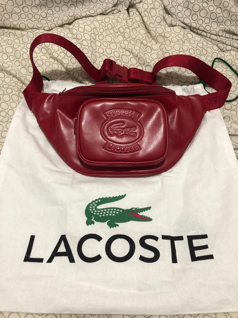 Supreme x Lacoste waist bag, Men's Fashion, Bags, Belt bags