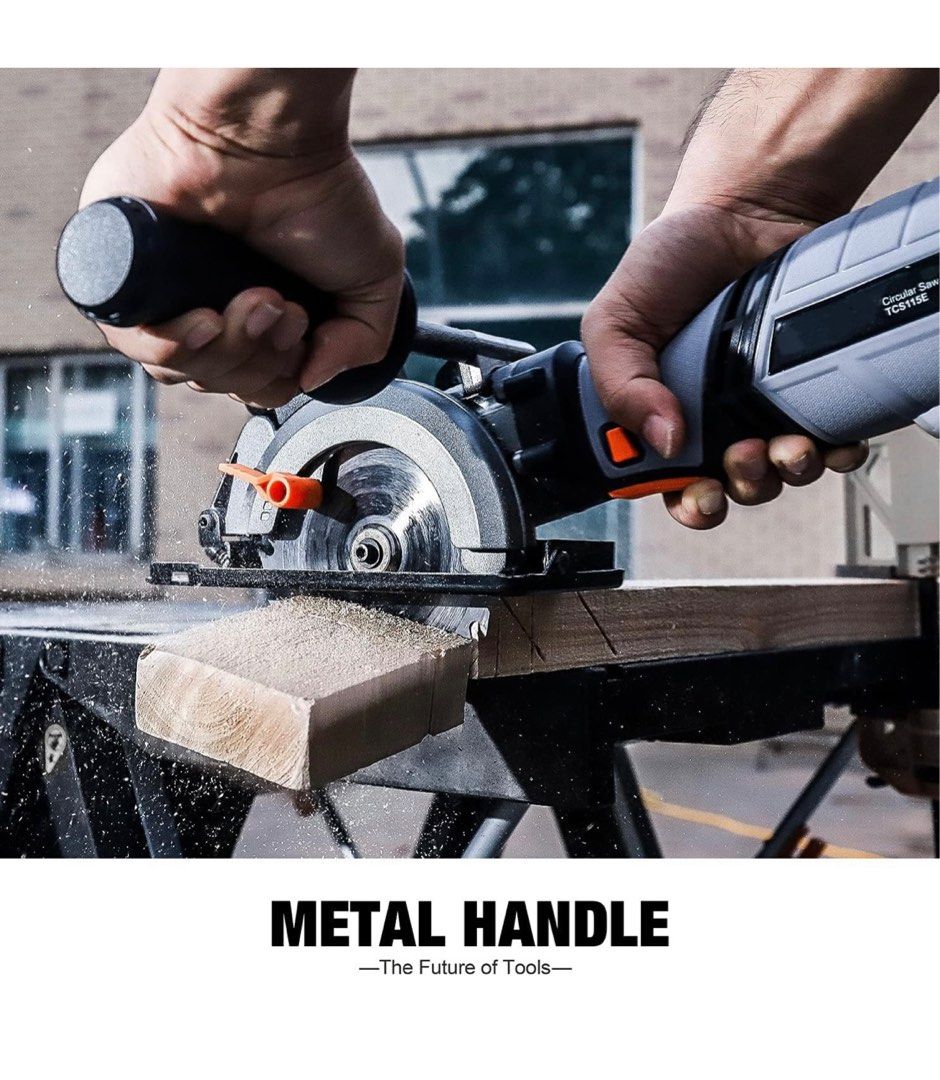 Tacklife circular saw with metal handle hot sale