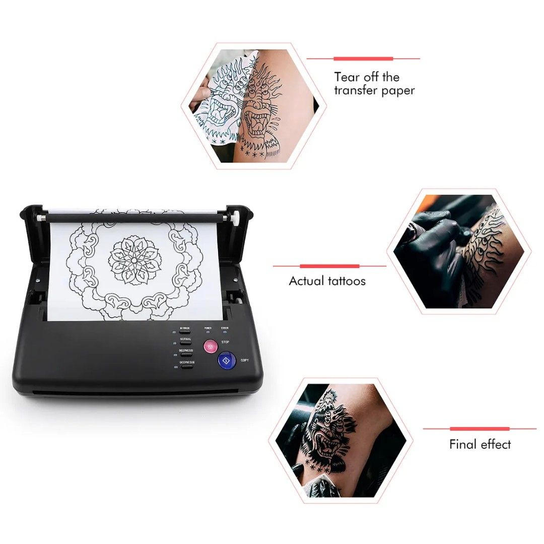 Tattoo Thermal Stencil Maker Tattoo Transfer Copier Printer Machine A4 &A5  Paper