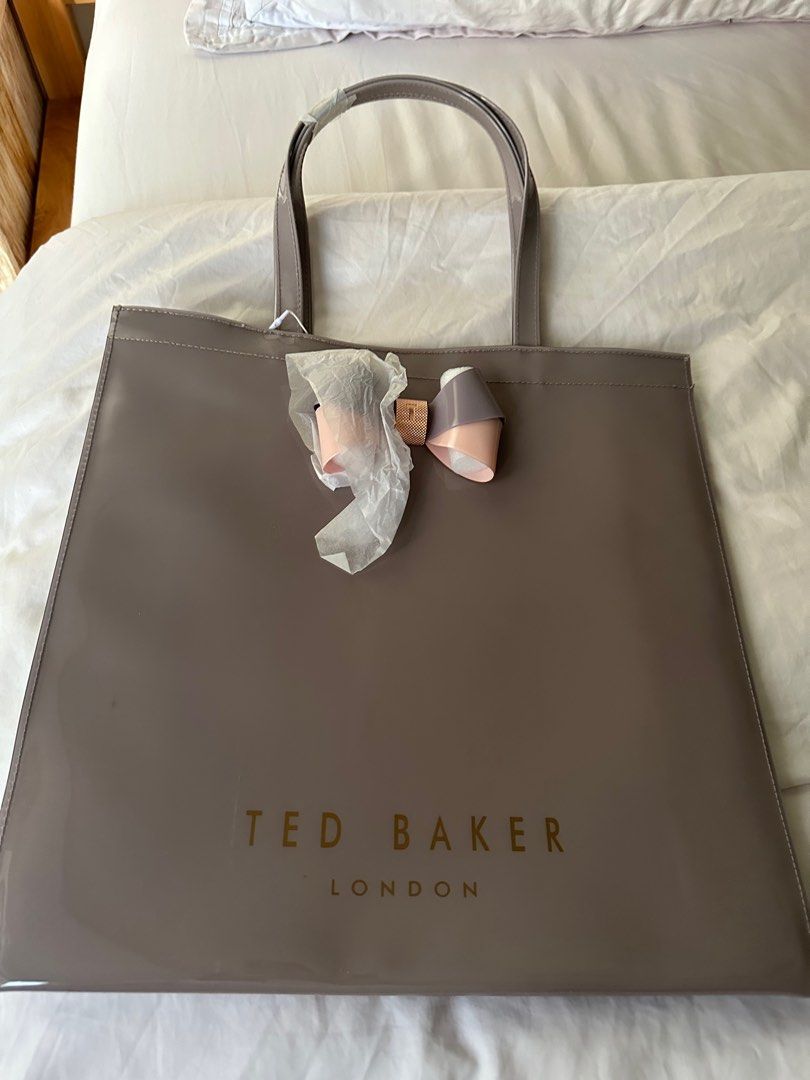Ted Baker White Bow Black Large Icon Bag New with Tags First Class  Shipping! | eBay
