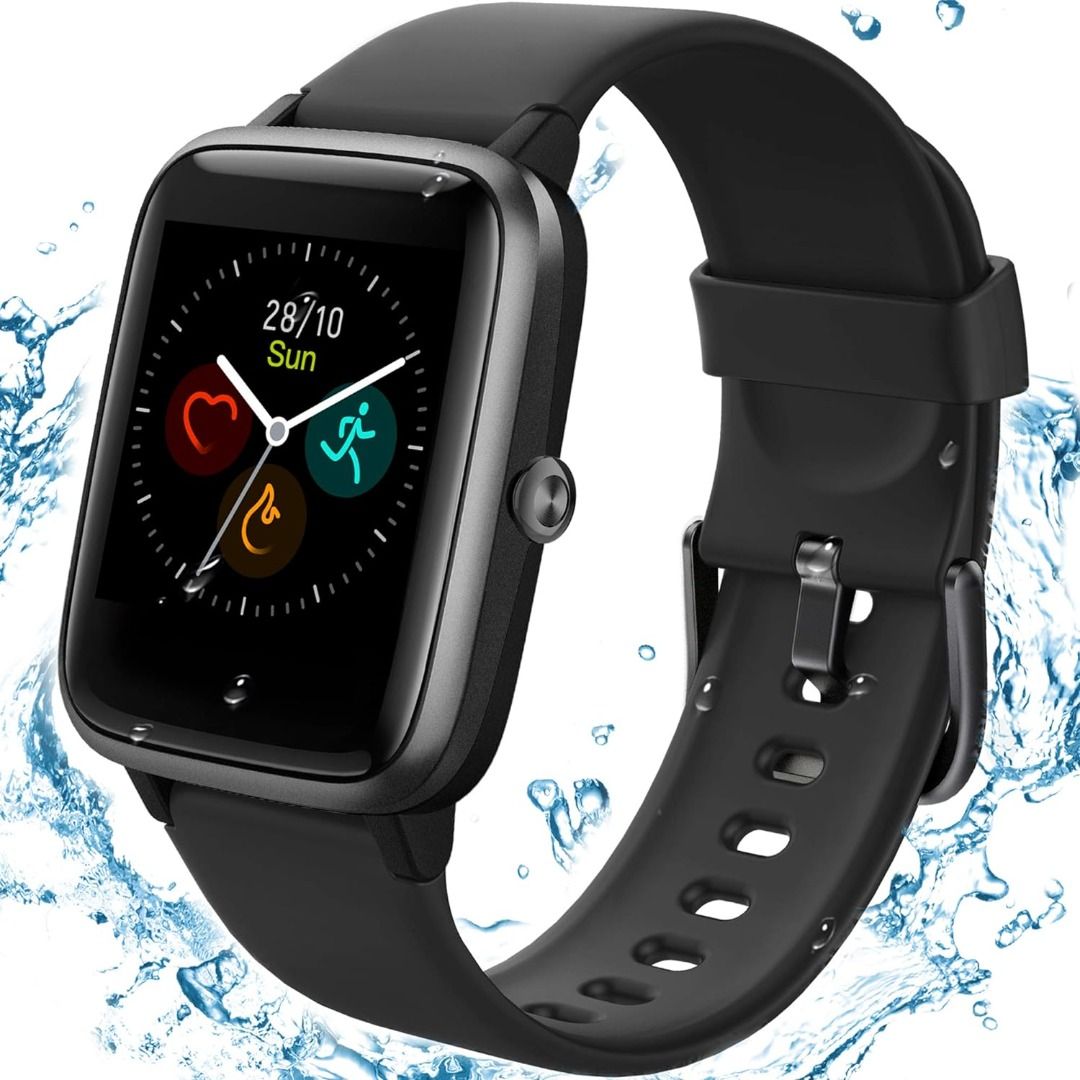 TEMINICE High End Fitness Trackers Health Sports Smart Watch with Heart Rate Sleep Monitor Calorie Step Counter 1.3