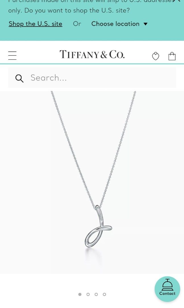 Tiffany and sales co j necklace