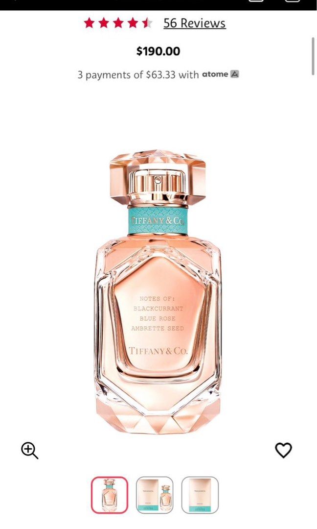 Tiffany and hotsell co & perfume