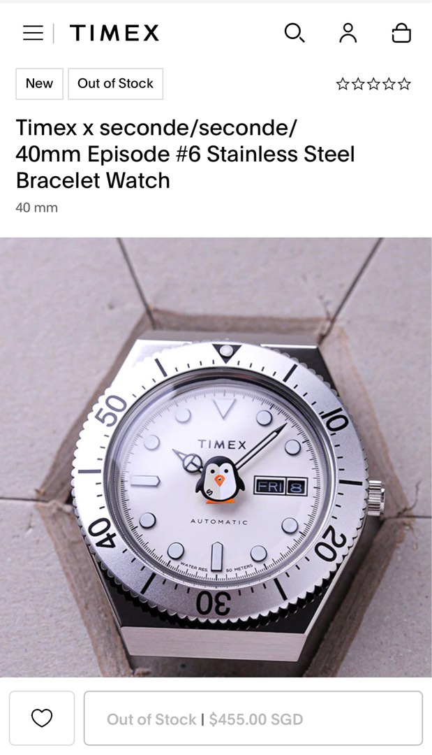 Seconde Watch Timex X seconde/seconde POLAR, Luxury, Watches on Carousell