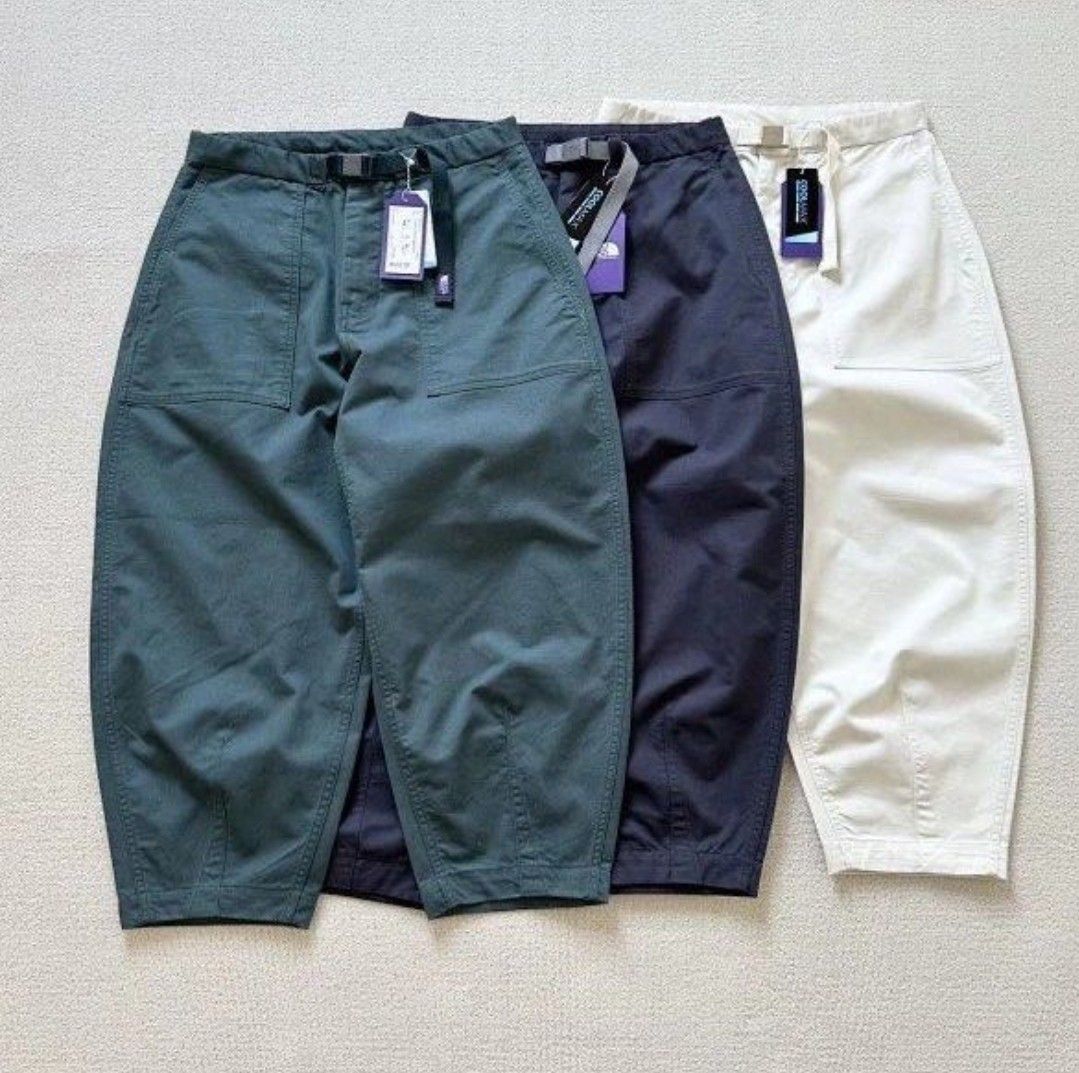 PURPLE LABEL Stretch Twill Wide Cropped