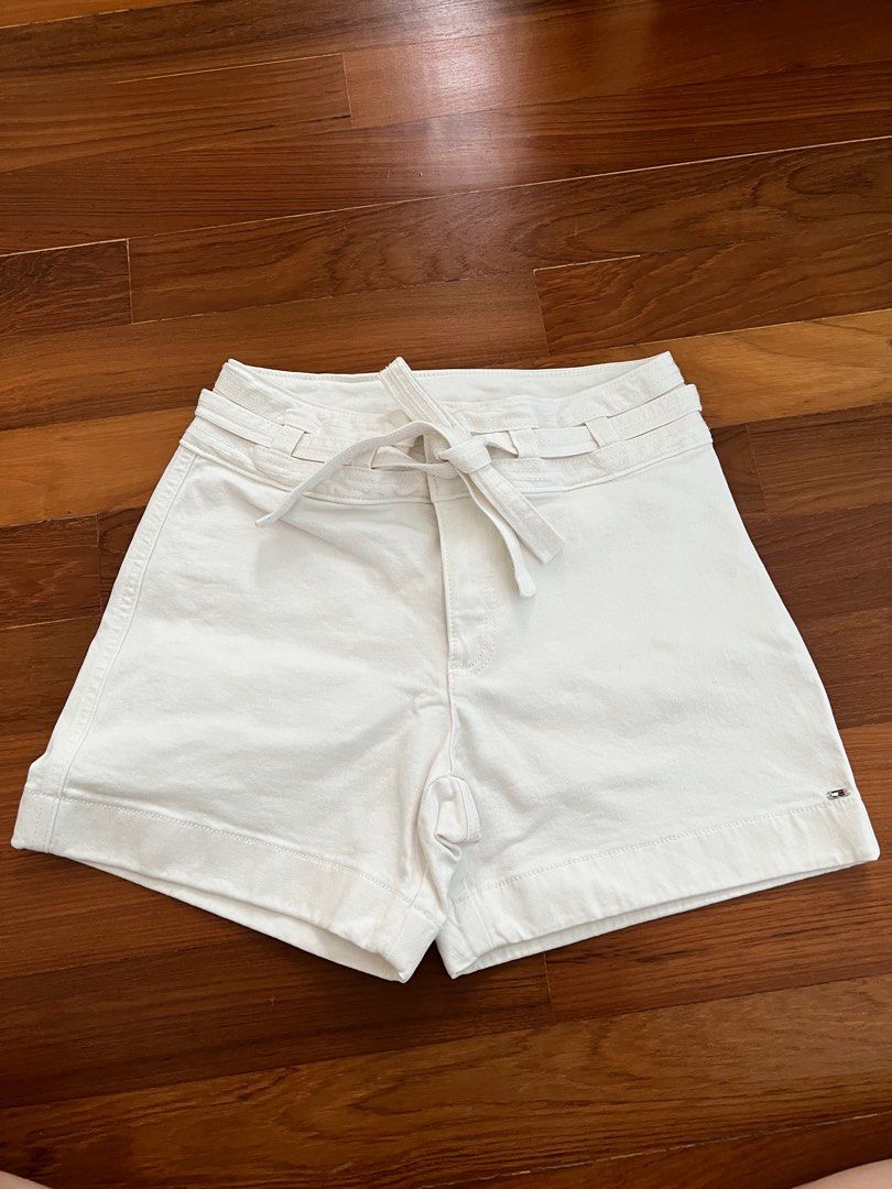 White tommy shorts outlet