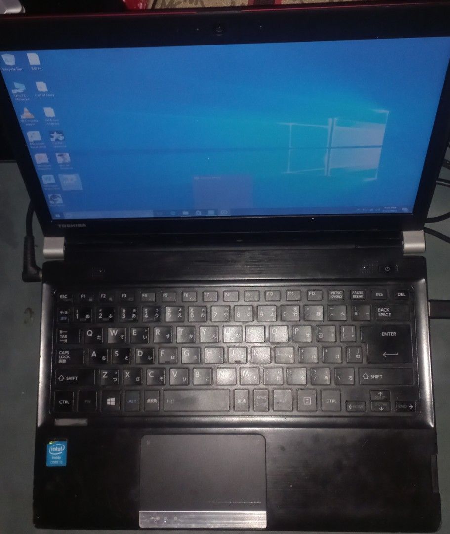 Toshiba Dynabook Slimtype (Rush) (Category: Laptops & Notebooks) located in Malolos. Submitted by marky.marky1 (Listing ID 1265370409, Image 3). Description: PTP All Admins.. Toshiba Dynabook Slim Laptop (Rush) Intel core i5 4th gen, 2.50Ghz (4cpus)quadcore 4gb ddr3 Intel uhd graphics up to 1gb shared 500GB HDD Windows 10 Home Ed. (activated) 14inches slim type Orig Charger Good for office work, wfh, editing, at pang online class PLUG N PLAY NA S