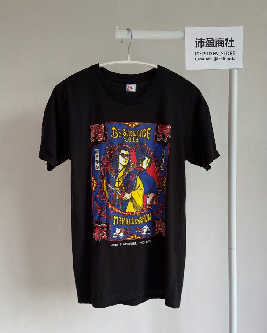 貨辦日本樂隊B'z 松本孝弘稻葉浩志1019演唱會紀念T-shirt Tak