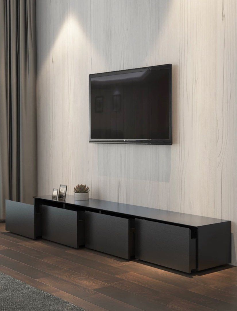 TWINE Modern Wood TV Console, Furniture & Home Living, Furniture, TV
