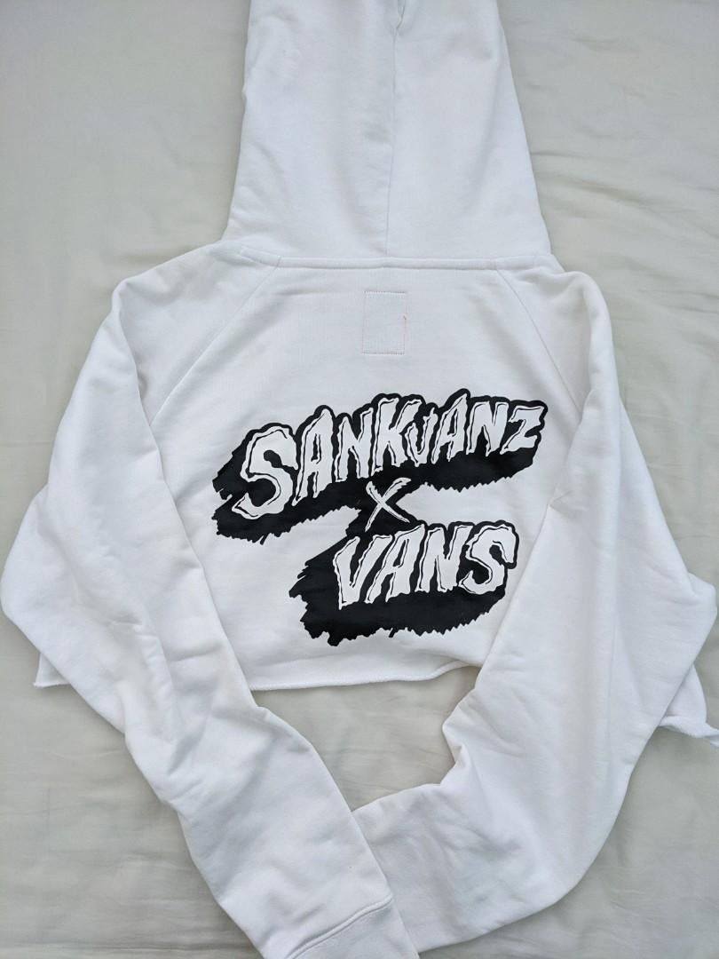 White vans sweatshirt best sale womens