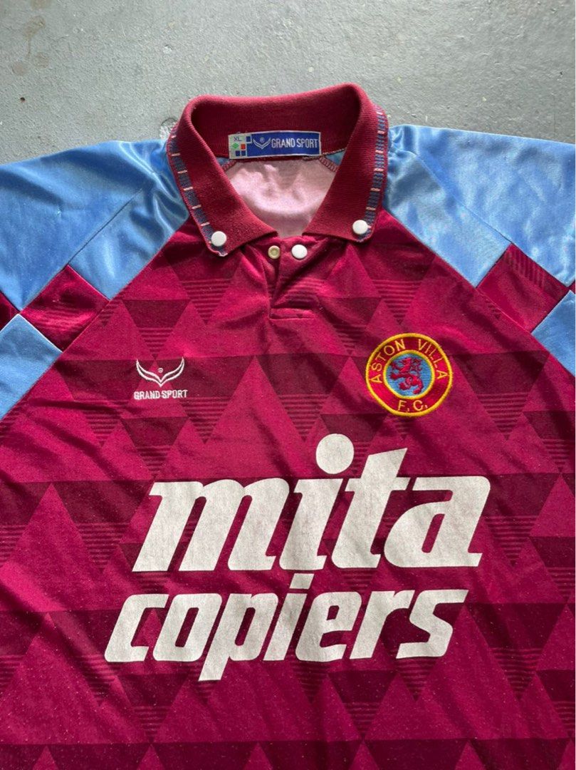 Vintage Aston Villa 1990 92 Umbro Jersey Men s Fashion