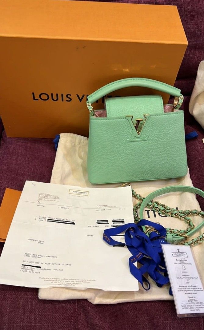 Mint Green Louis Vuitton Capucines Green VVGC, LV Capucines