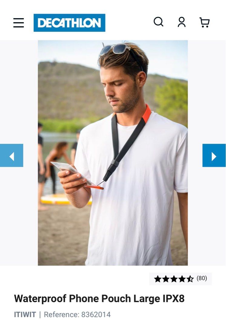 Waterproof Phone Pouch Large IPX8 from Decathlon