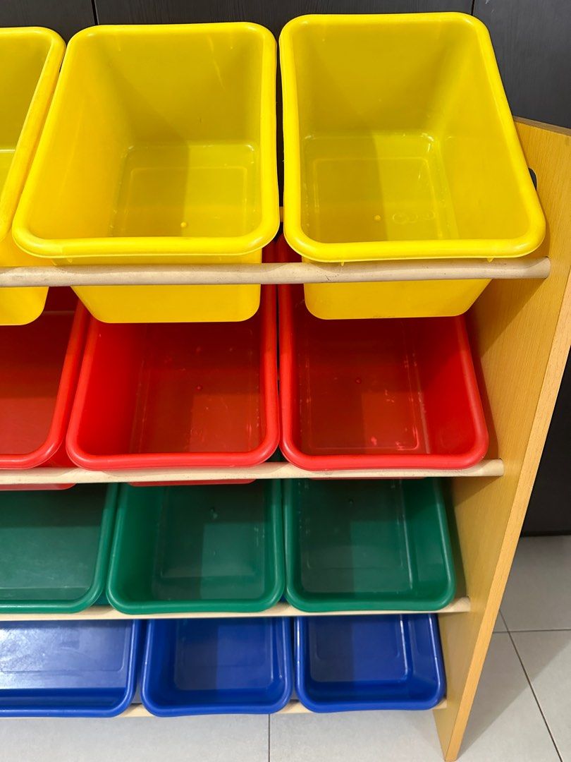 Well used Mandaue Foam Pippa Plastic Toy Box Organizer, Furniture