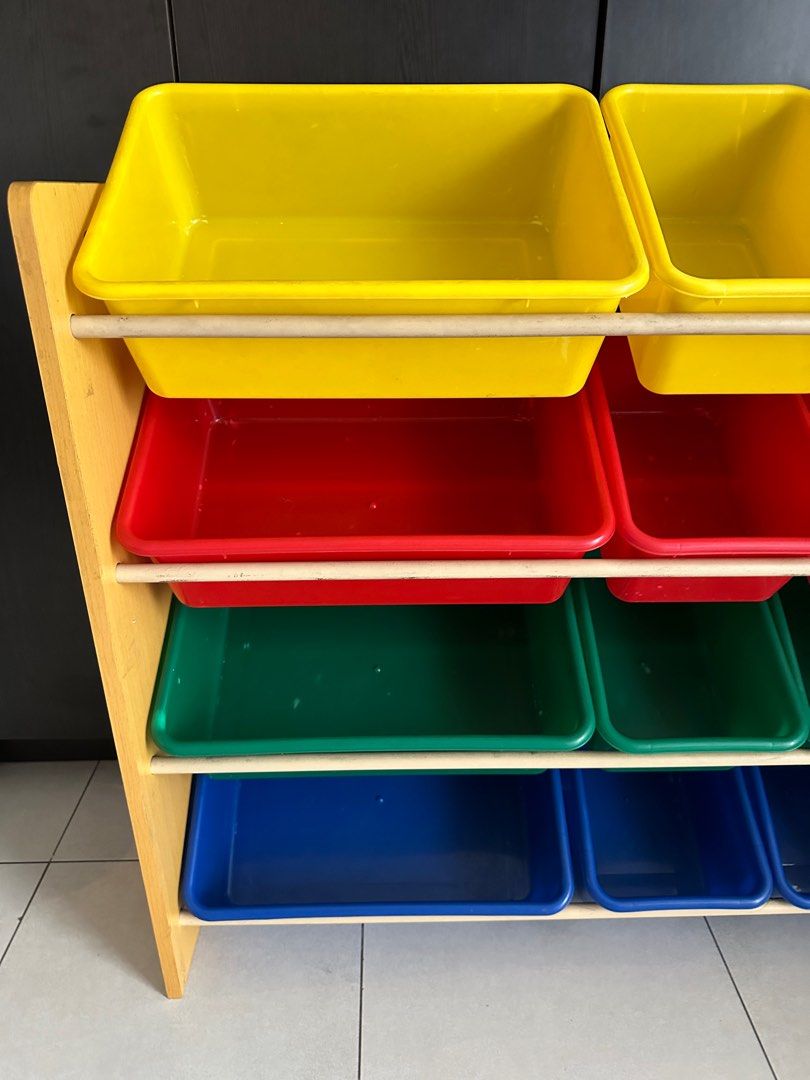 Well used Mandaue Foam Pippa Plastic Toy Box Organizer, Furniture