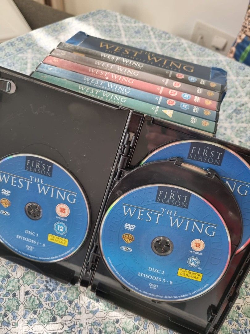 West Wing -- Season 1-7 DVD set, Hobbies & Toys, Music & Media