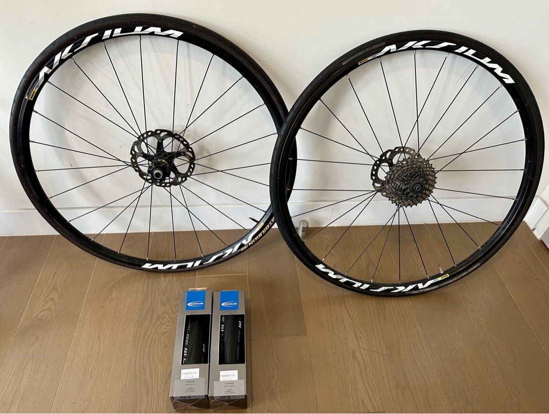 Mavic aksium disc 700c wheelset on sale