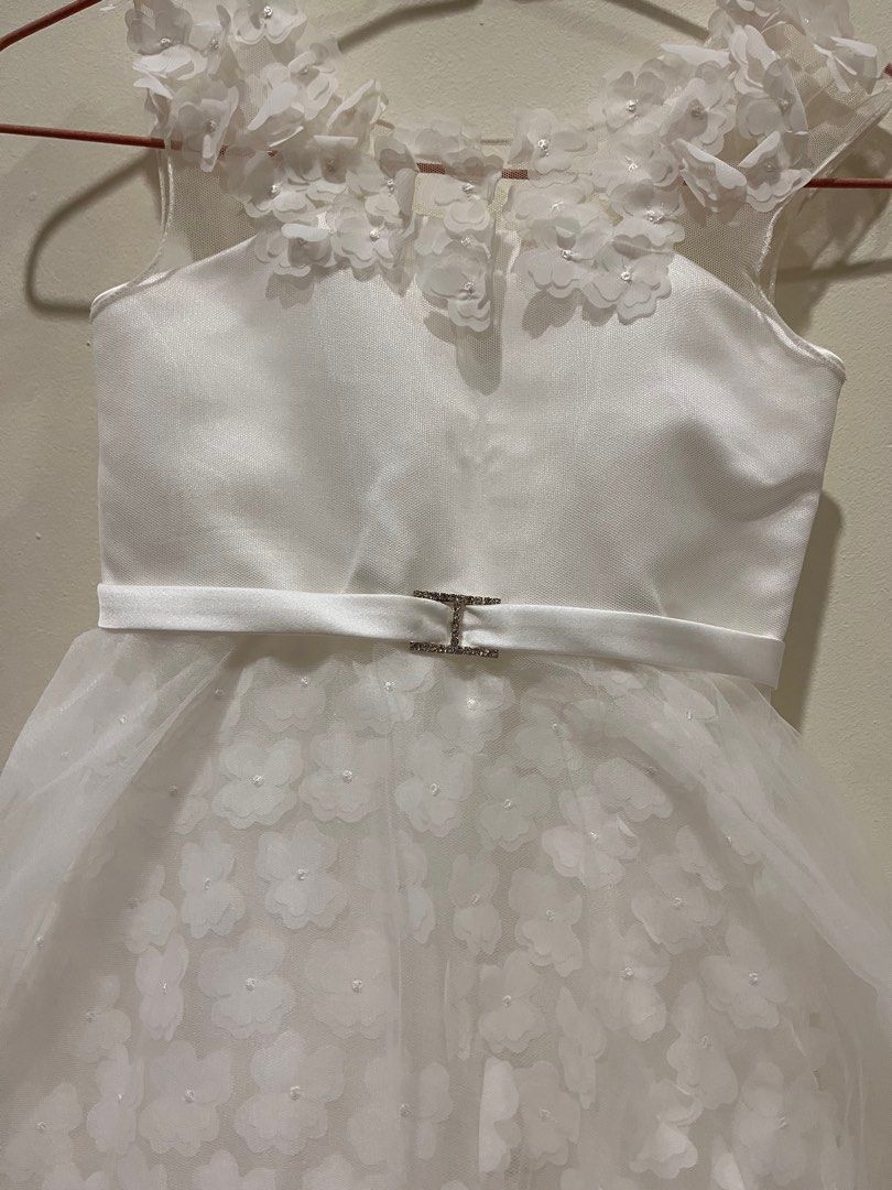 Girls white occasion dress sale