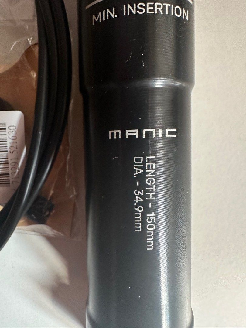Xfusion Manic Dropper post, Sports Equipment, Bicycles & Parts, Parts ...