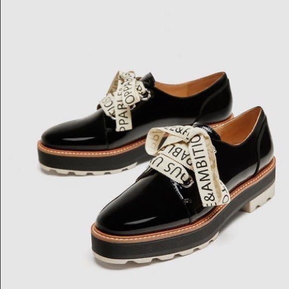 Platform brogues zara on sale