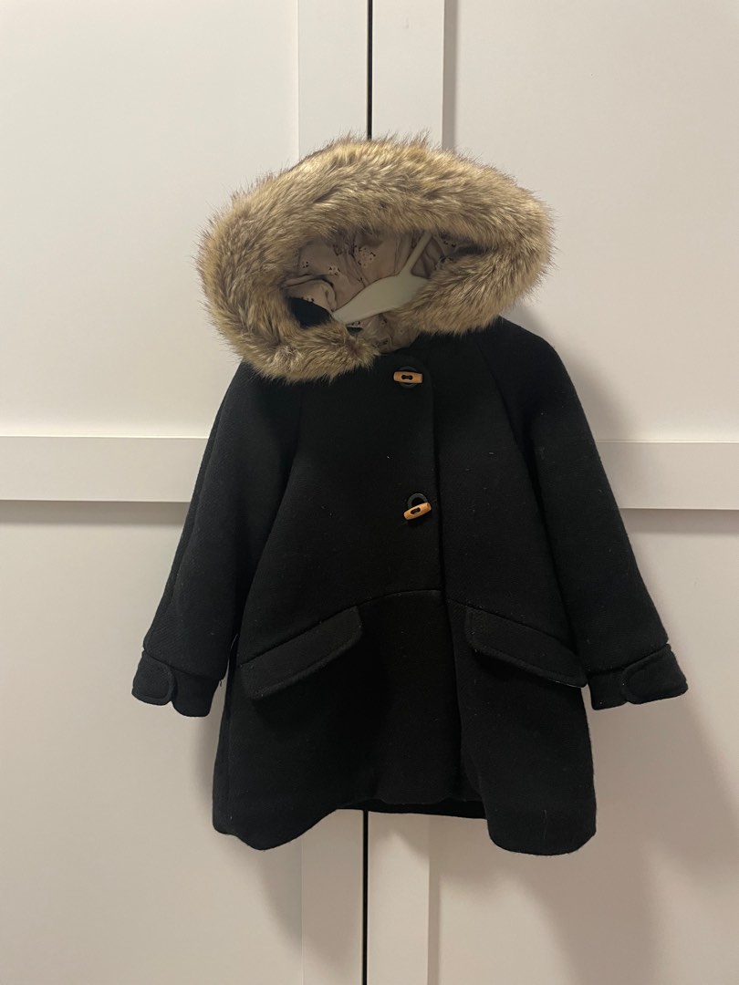 Zara girls winter coat (kids), Babies & Kids, Babies & Kids Fashion on