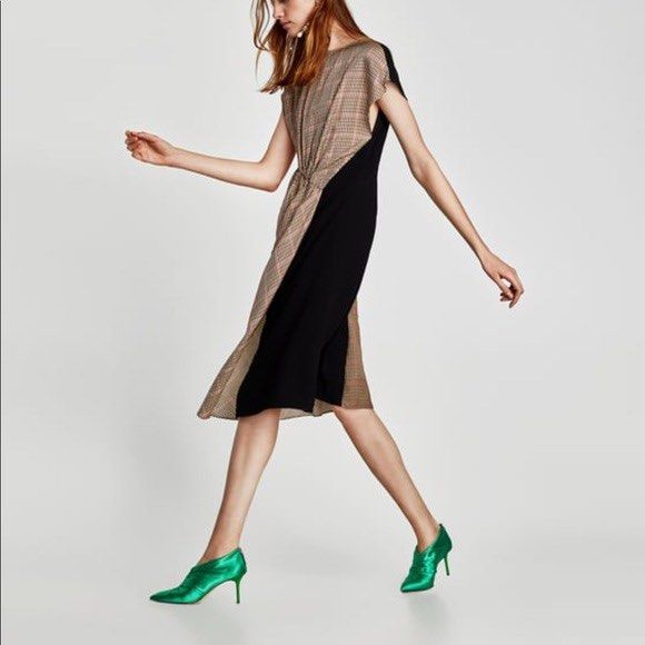zara patchwork midi dress Zara | Dresses | Zara Patchwork Printed Slip Dress