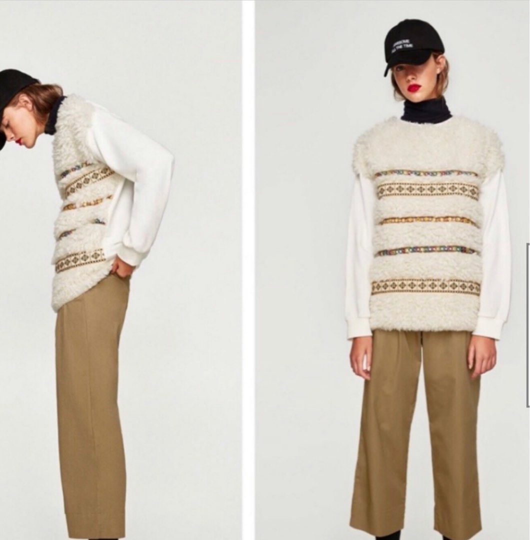 Zara sherpa sales sweater