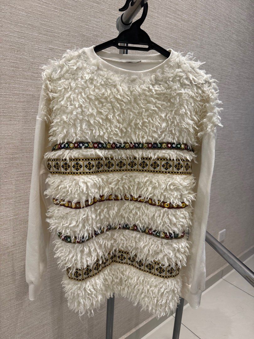 Zara sherpa on sale sweater