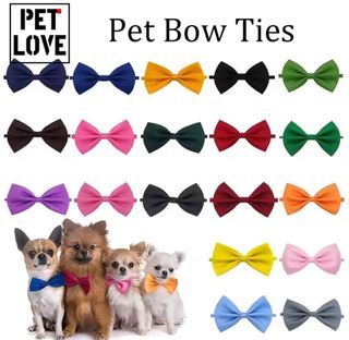 1pc Pet Dog Bow Ties Collar Adjustable Cat Bow Ties Dog Bowtie Pet Party Supplies