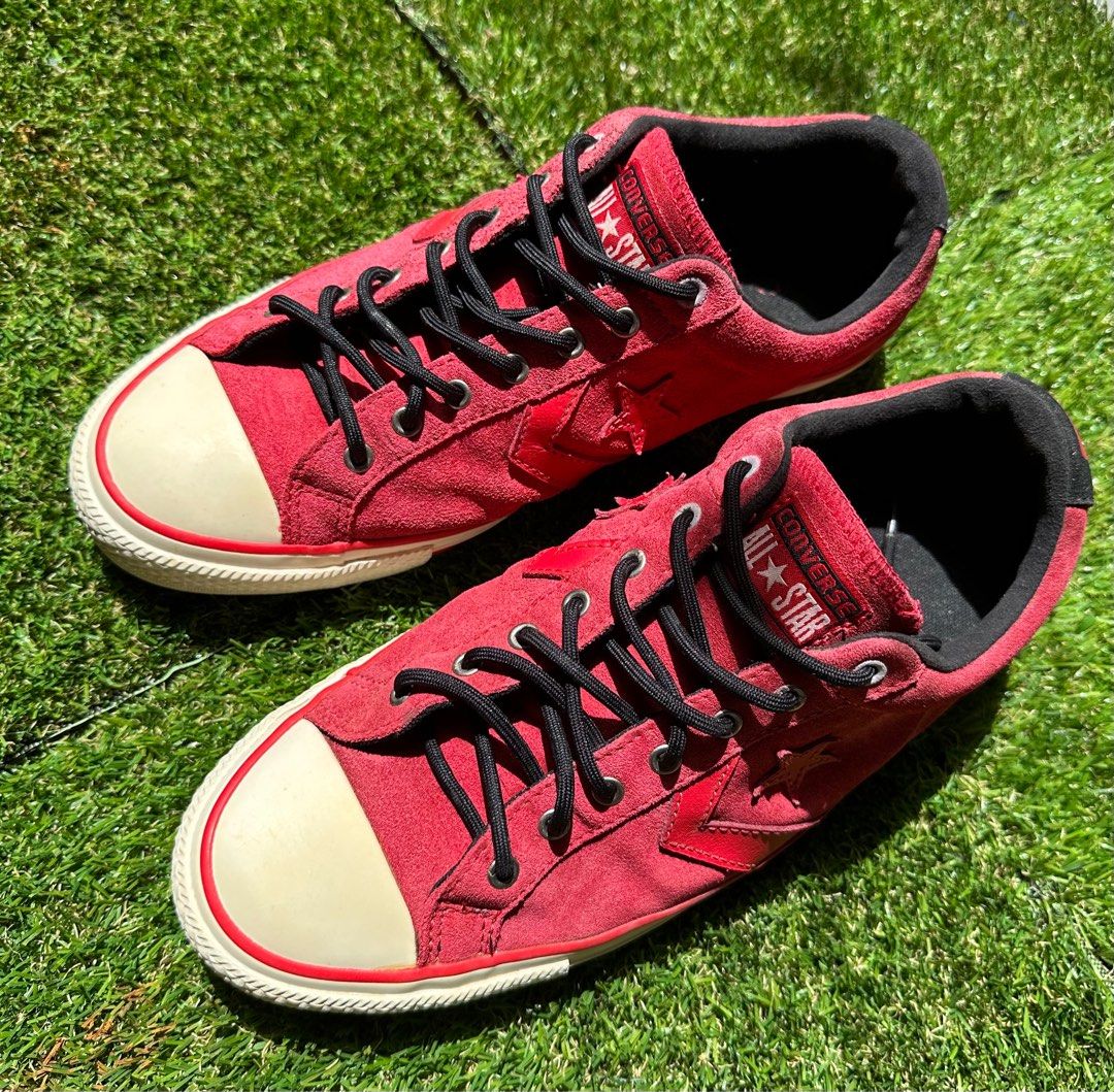 Converse all star leather red hotsell