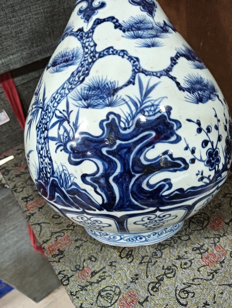 横幅全体直径約20cm古壺 壺 ☆ 壺陶器 - 花瓶・フラワースタンド