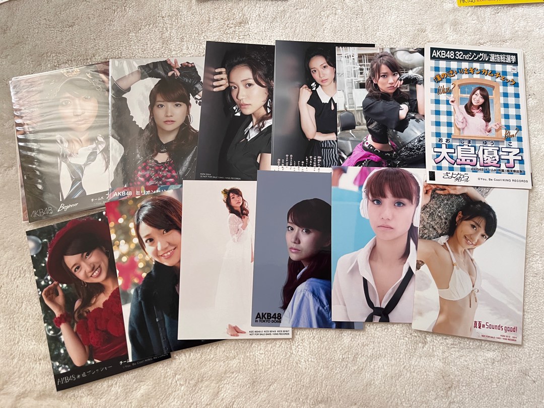 大島優子生寫生写真akb48, 玩具收藏品, 偶像周邊, 日系周邊- Carousell