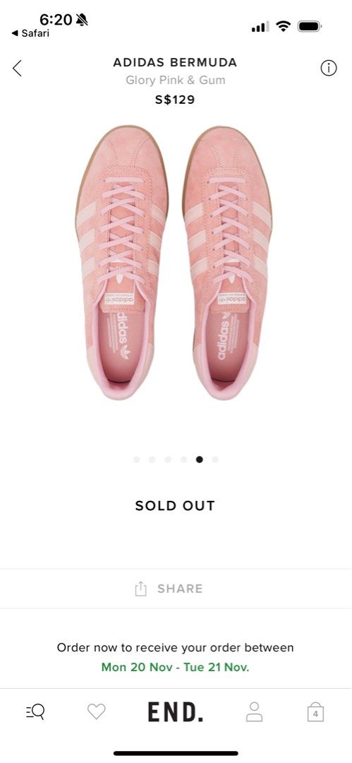 adidas Bermuda Glow Pink