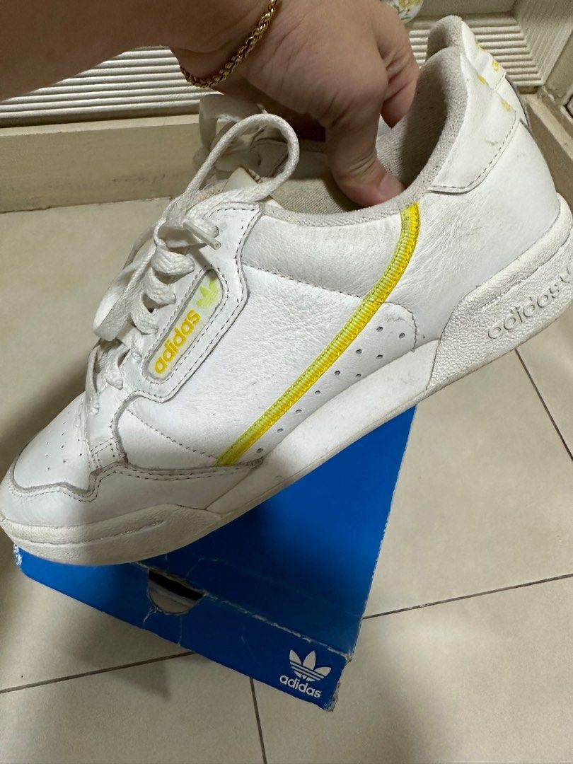 adidas continental 80 yellow