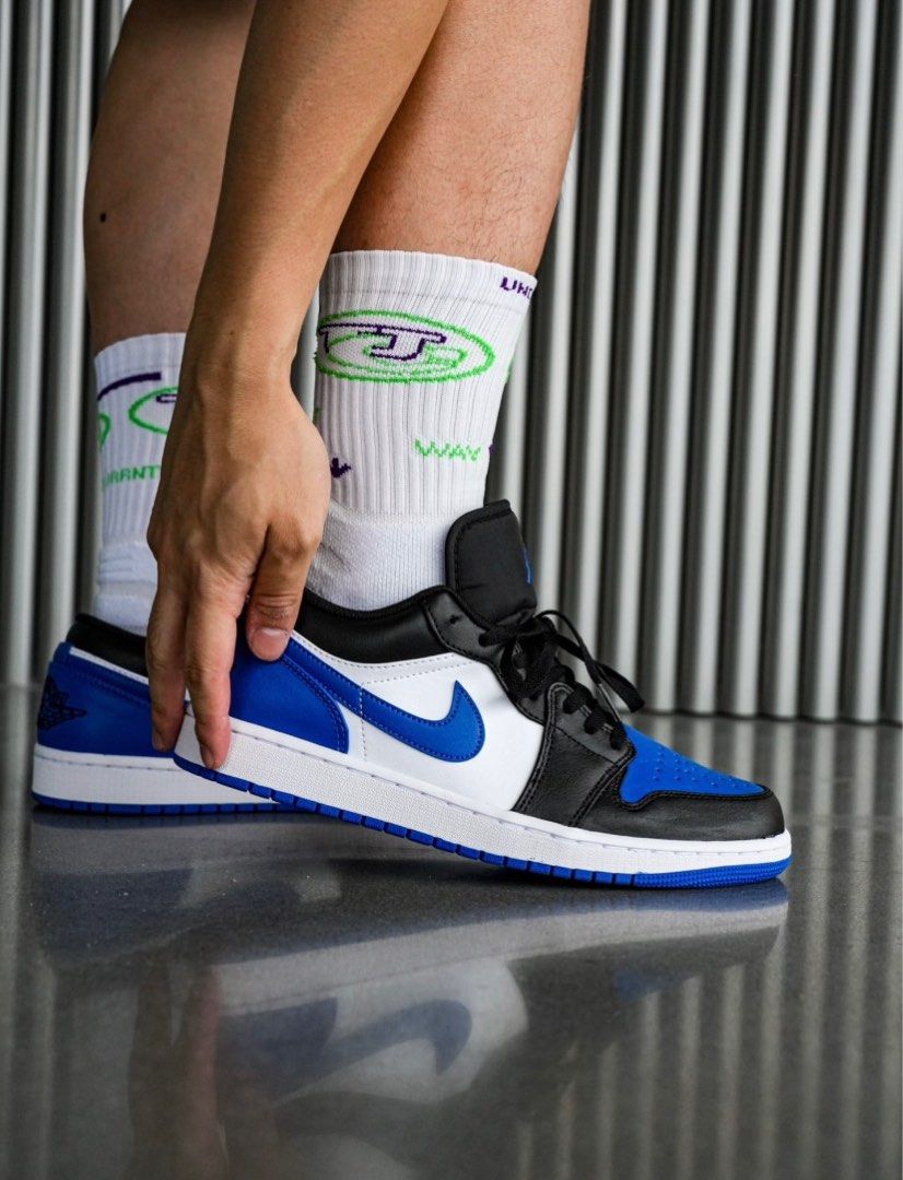 Jordan 1 low royal toe on feet outlet