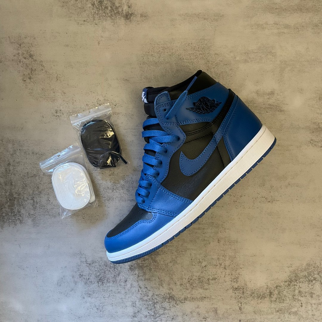 有名な高級ブランド Air RETRO Jordan 1 JORDAN OG Dark Marina Blue ...