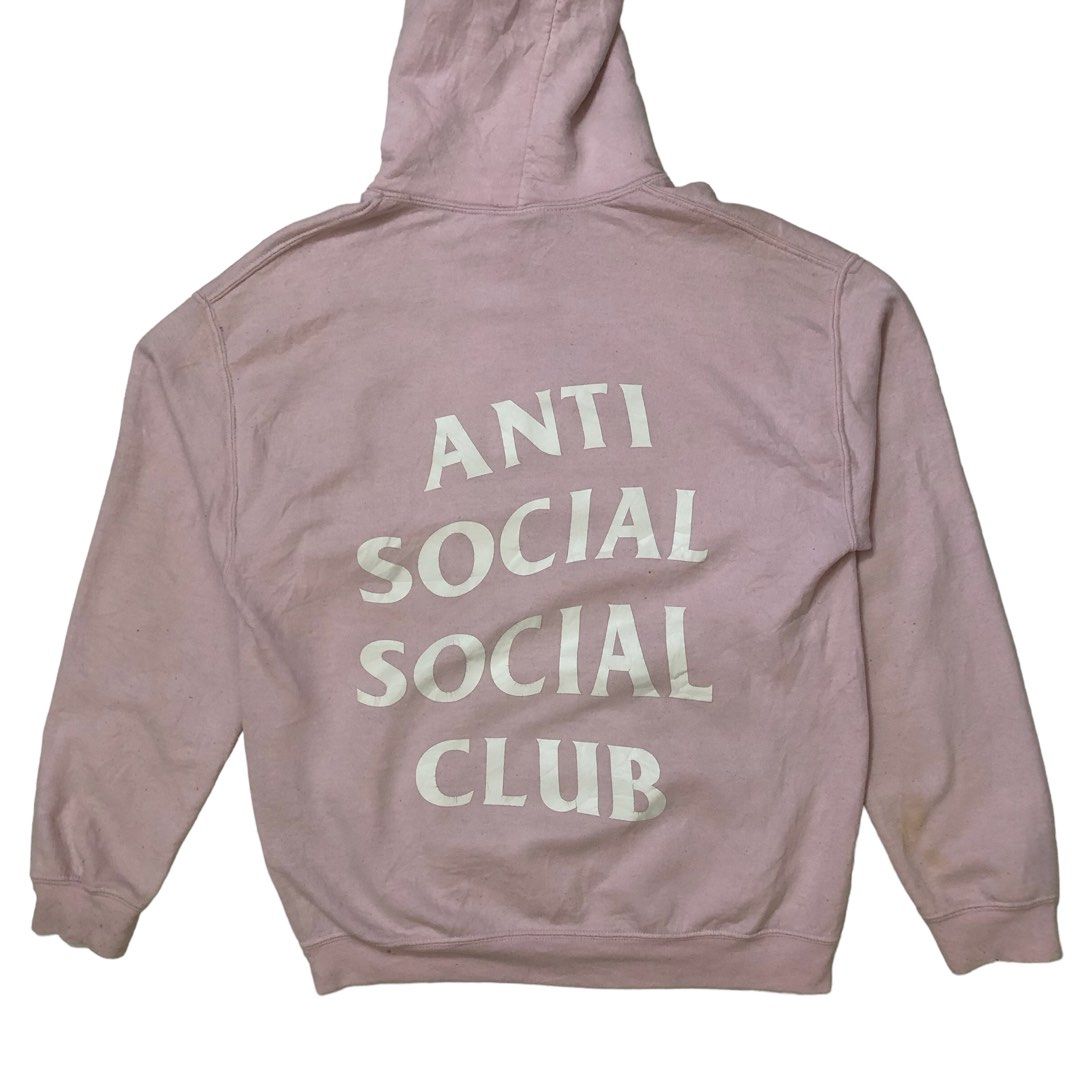 Anti Social Social Club Pink Hodie Sweater Women s Fashion