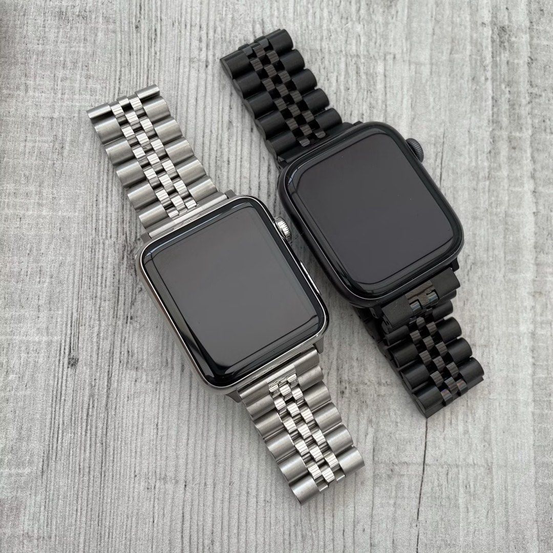 White metal apple watch band cheap