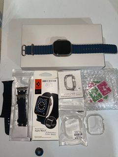 Apple Watch ULTRA 2 49mm BLUE Anodized Titanium White Alpine Loop