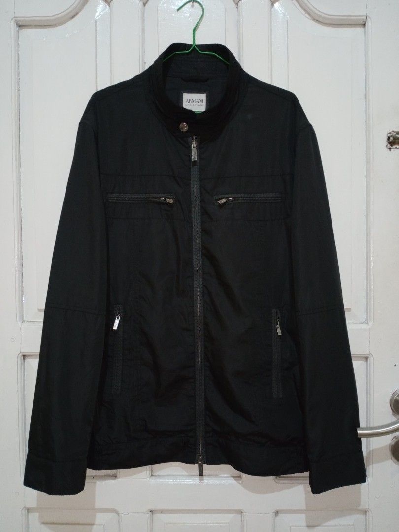 ARMANI COLLEZIONI Water Repellent Jacket Original Full Tag Like New Four Pocket
